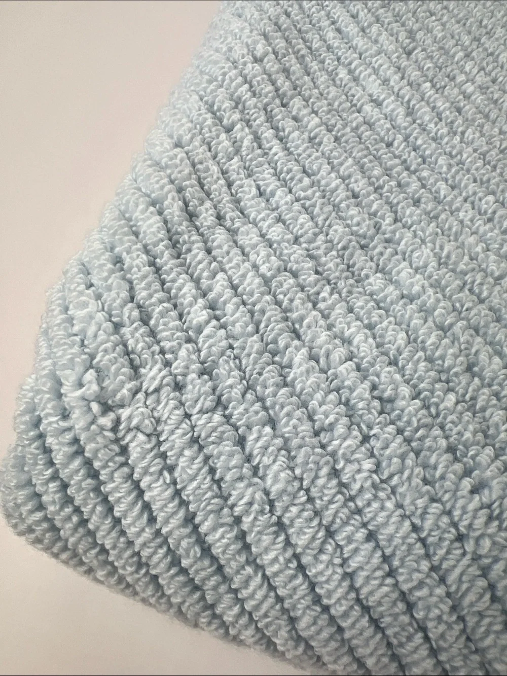 Kassa Spa Bath Towel Set Light Blue Soft Zero Twist Cotton Textured 2 Pc NEW